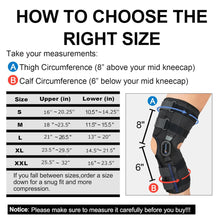 Load image into Gallery viewer, 16” high HINGED Knee Brace
