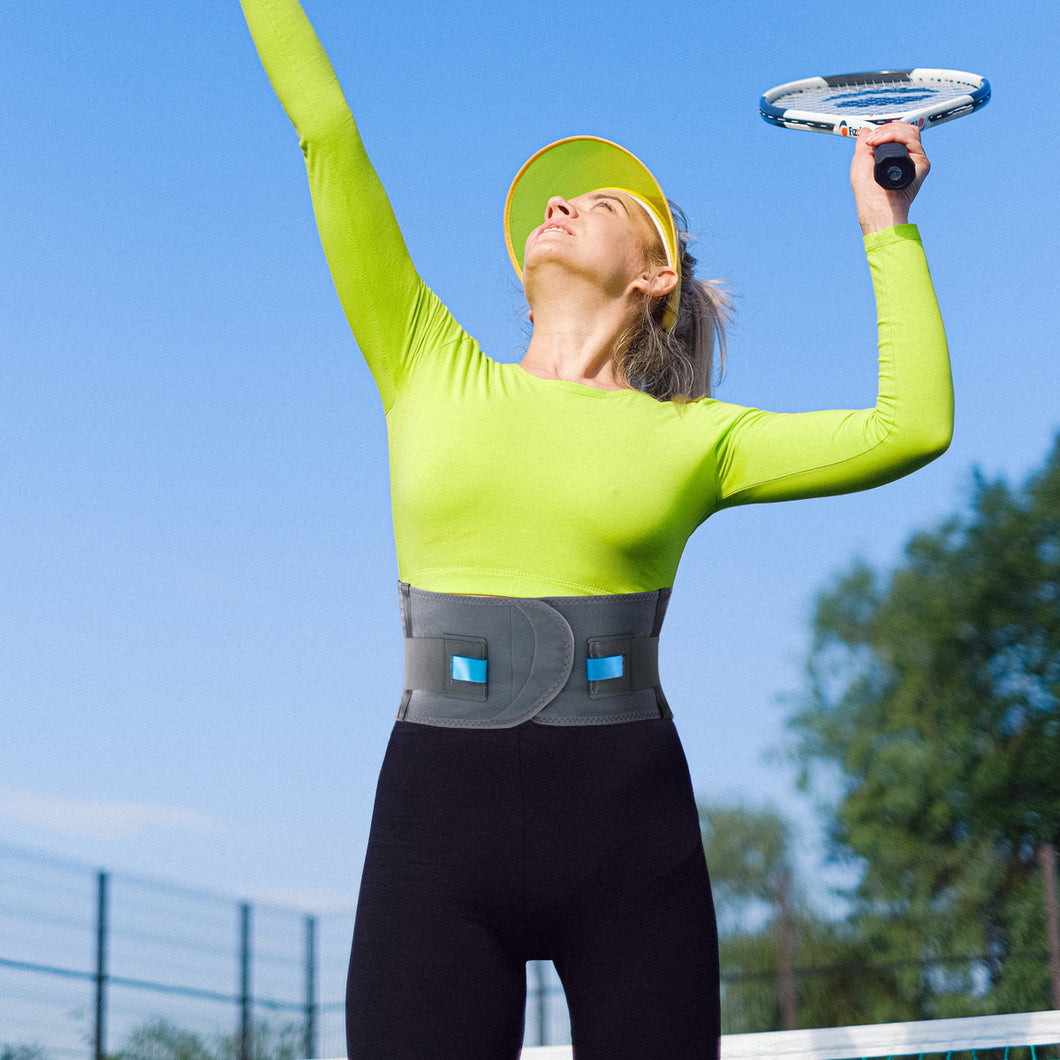 Back Support Belt with Removable Lumbar Pad（Gray color）
